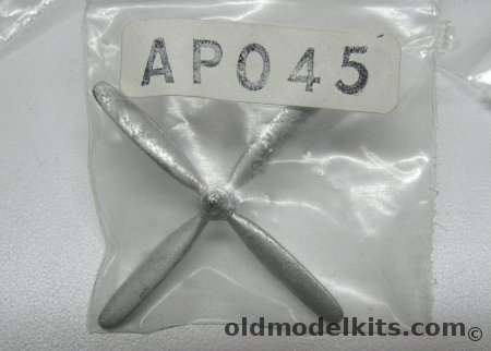 Aeroclub 1/72 Hamilton Standard 4 Blade Propeller - 13' Diameter Left Hand, P045 plastic model kit